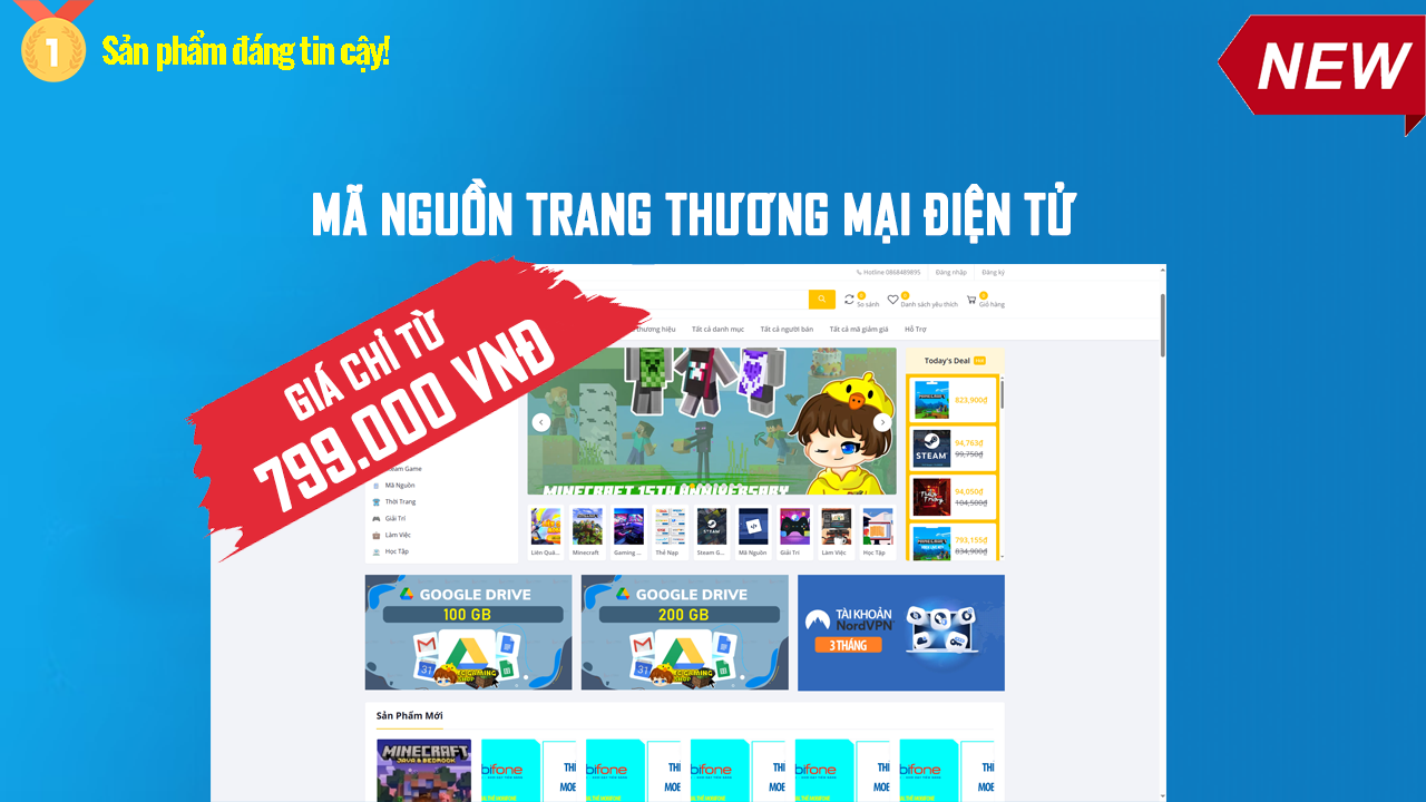 Source Code Web Thương Mại Điện Tử TC Gaming Shop
